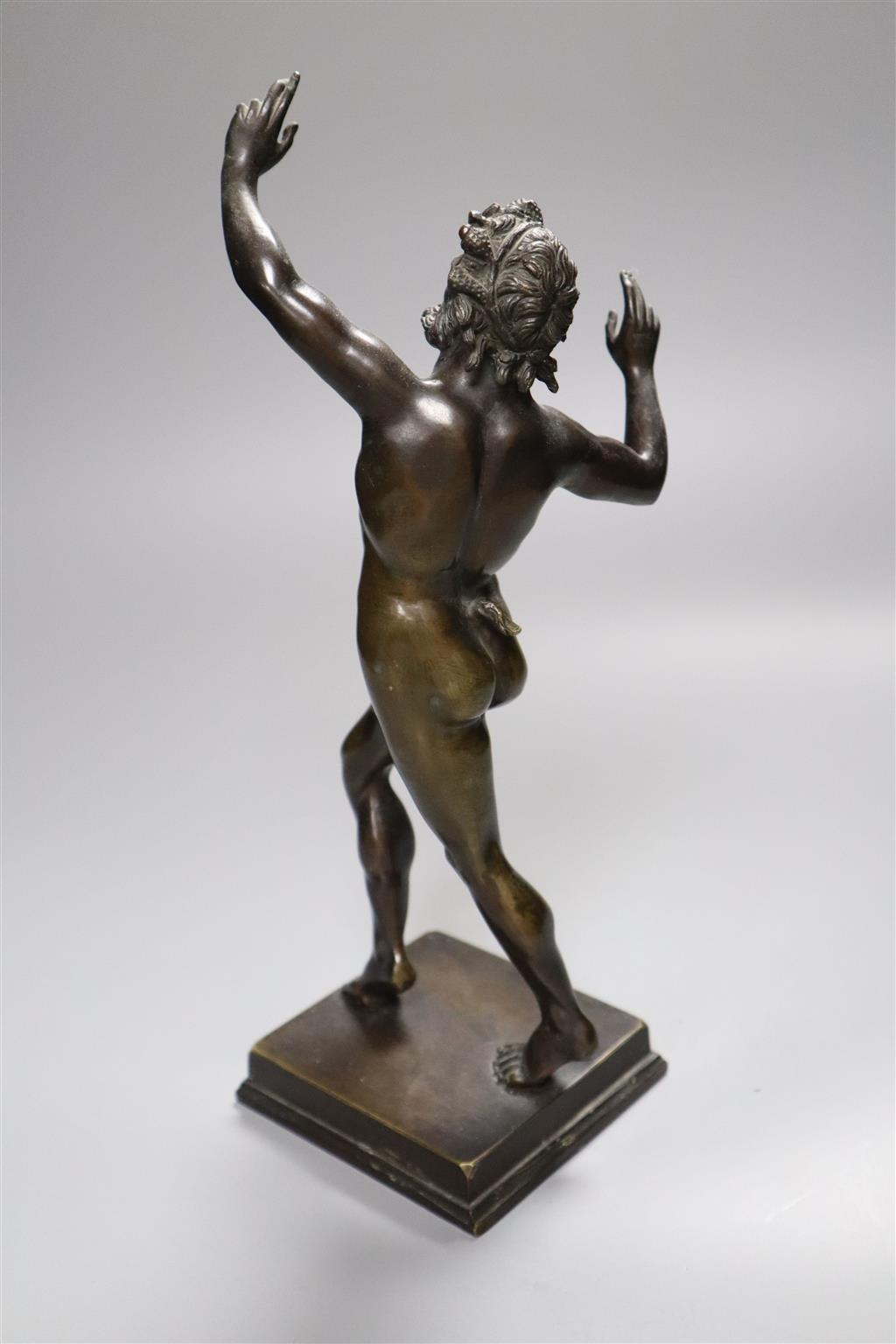 A 19th century Italian bronze of the Dancing Faun